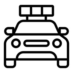 Police Car Vector Design Icon Style