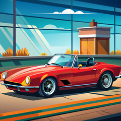 Convertible Car Luxury Vector