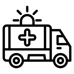 Ambulance Vector Design Icon Style