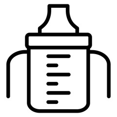 Sippy Cup Vector Design Icon Style