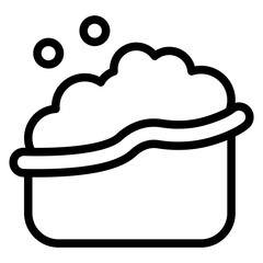 Baby Bath Vector Design Icon Style