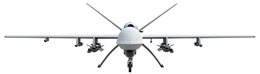 war drone against a transparent background