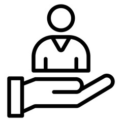 Customer Vector Design Icon Style