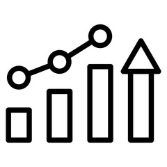 Growth Strategy Vector Design Icon Style