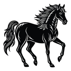 horse vector  on white background