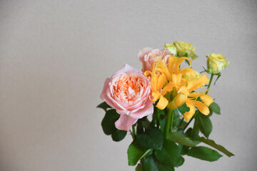 薔薇とリコリス