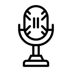 Microphone Vector Design Icon Style