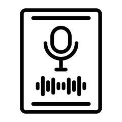 Record Vector Design Icon Style