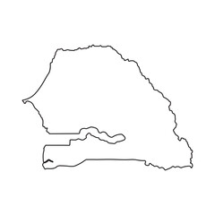Senegal Map Icon