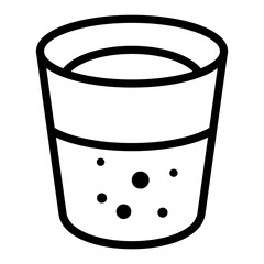 Glass Vector Design Icon Style