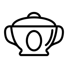 Obraz premium Sugar Bowl Vector Design Icon Style