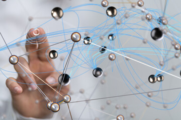 Business intelligence analyst dashboard on virtual