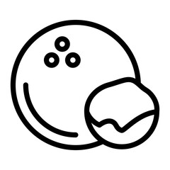 Coconut Vector Design Icon Style