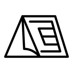 Tent Vector Design Icon Style