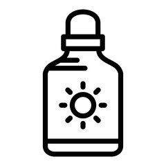 Sunscreen Bottle Vector Design Icon Style