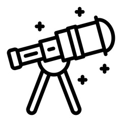 Star Gazing Vector Design Icon Style