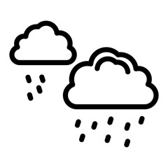 Rain Vector Design Icon Style