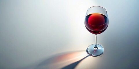 Elegant Wine Glass on White Background: High-Resolution 8K Stock Photo for Design Projects