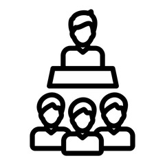Conference Vector Design Icon Style