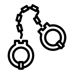 Handcuffs Vector Design Icon Style
