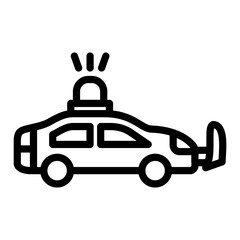 Policecar Vector Design Icon Style