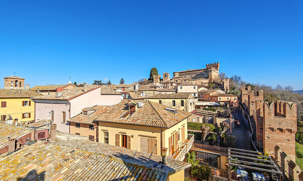 Gradara, Italy - listed among the most beautiful villages in Italy, Gradara displays a wonderful Old Town highlighted by its medieval defensive walls