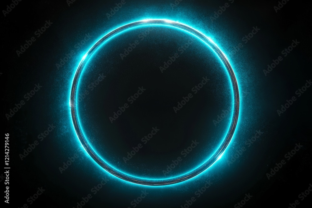 Poster set against a dark backdrop, the image showcases a creative digital tech circle, representing big da