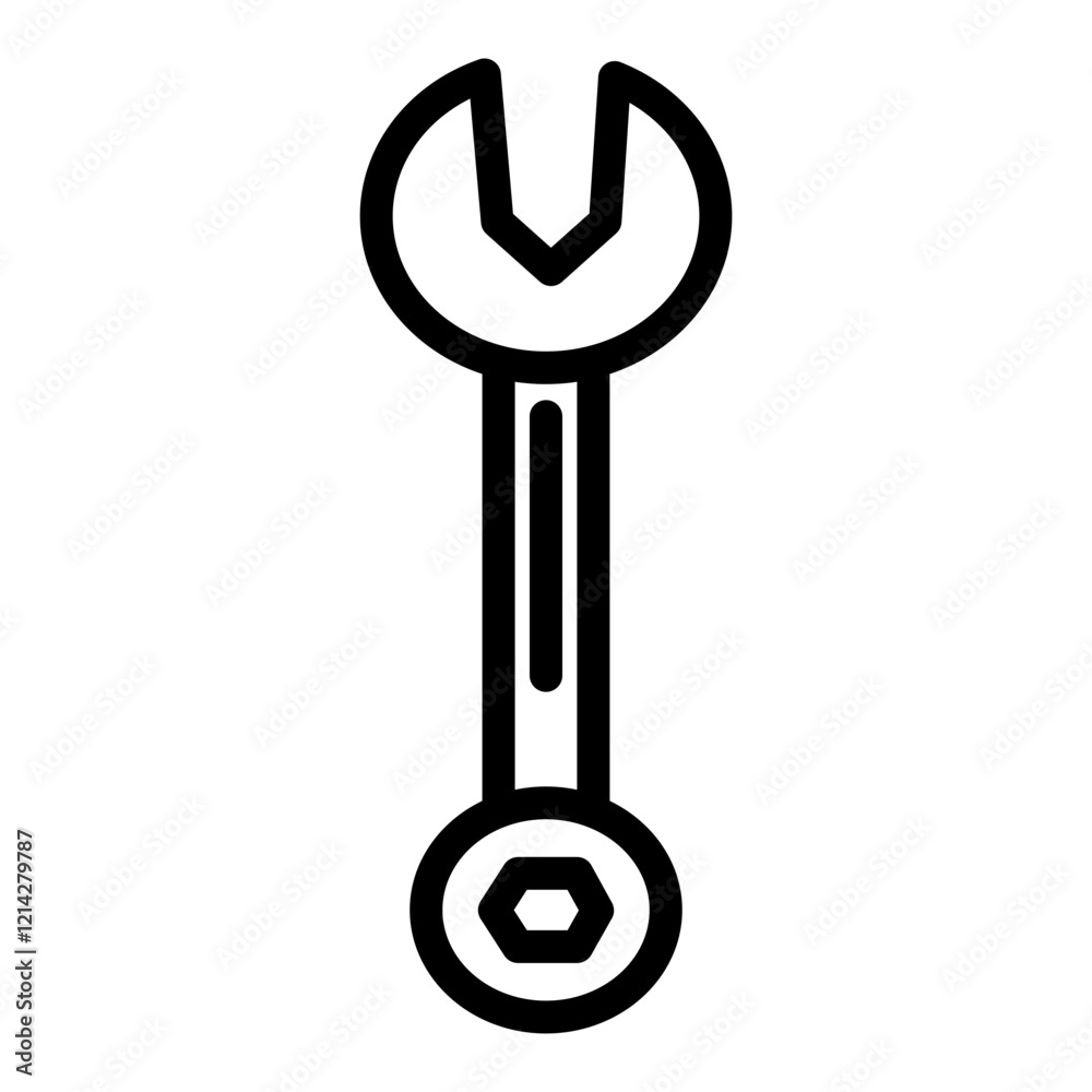 Wall mural Wrench Vector Design Icon Style