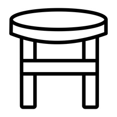Stool Vector Design Icon Style