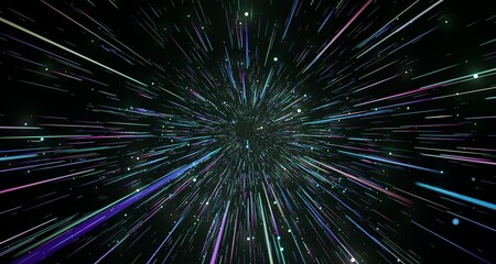 Light and stripes, glow abstract effect, paint splash