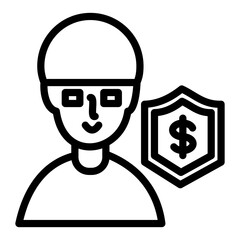 Retirement Vector Design Icon Style