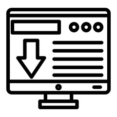 Landing page Vector Design Icon Style