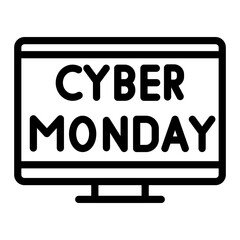Cyber Monday Vector Design Icon Style