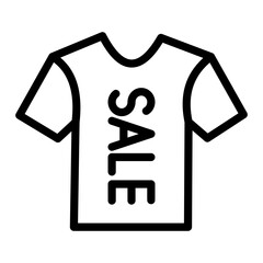 Shirt Sale Vector Design Icon Style