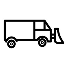 Snowplow Vector Design Icon Style