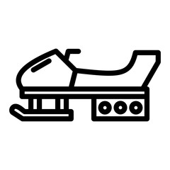 Snow Mobile Vector Design Icon Style