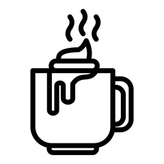 Hot Chocolate Vector Design Icon Style
