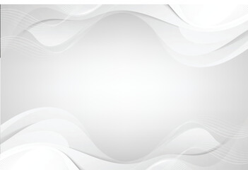White abstract background with wavy lines