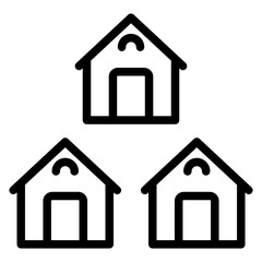 Neighborhood Vector Design Icon Style