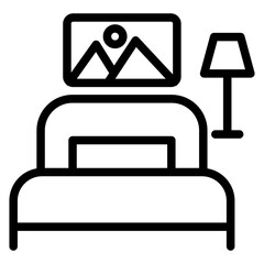 Bedroom Vector Design Icon Style