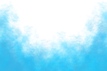 PNG blue smoke isolated on transparent white background