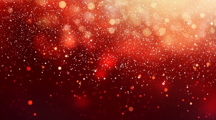 Sparkling valentine design with red gradient. Romantic symbol of hearts, love and glowing lights.