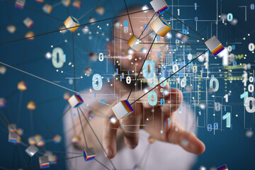 Business intelligence analyst dashboard on virtual
