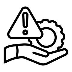 Risk Management Vector Design Icon Style