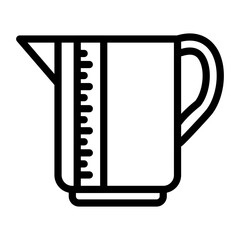 Measuring Jug Vector Design Icon Style