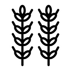 Barley Vector Design Icon Style