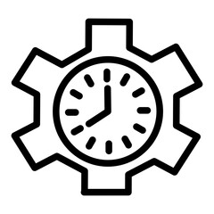 Time management Vector Design Icon Style