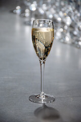 Tasting sparkling white wine, traditional champagne method making of cremant in caves on Moselle river valley in Luxembourg, wine tour and visiting caves