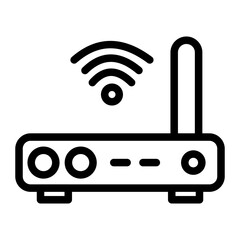 Wifi Router Vector Design Icon Style