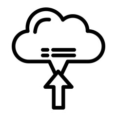 Cloud Storage Vector Design Icon Style